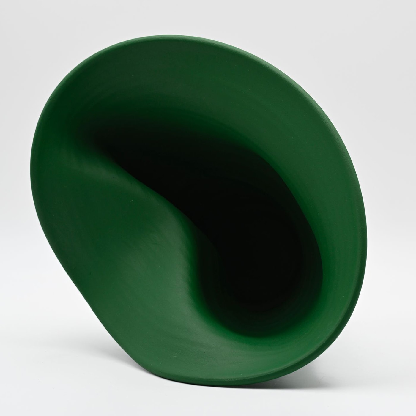 Green Sculptured Vase
