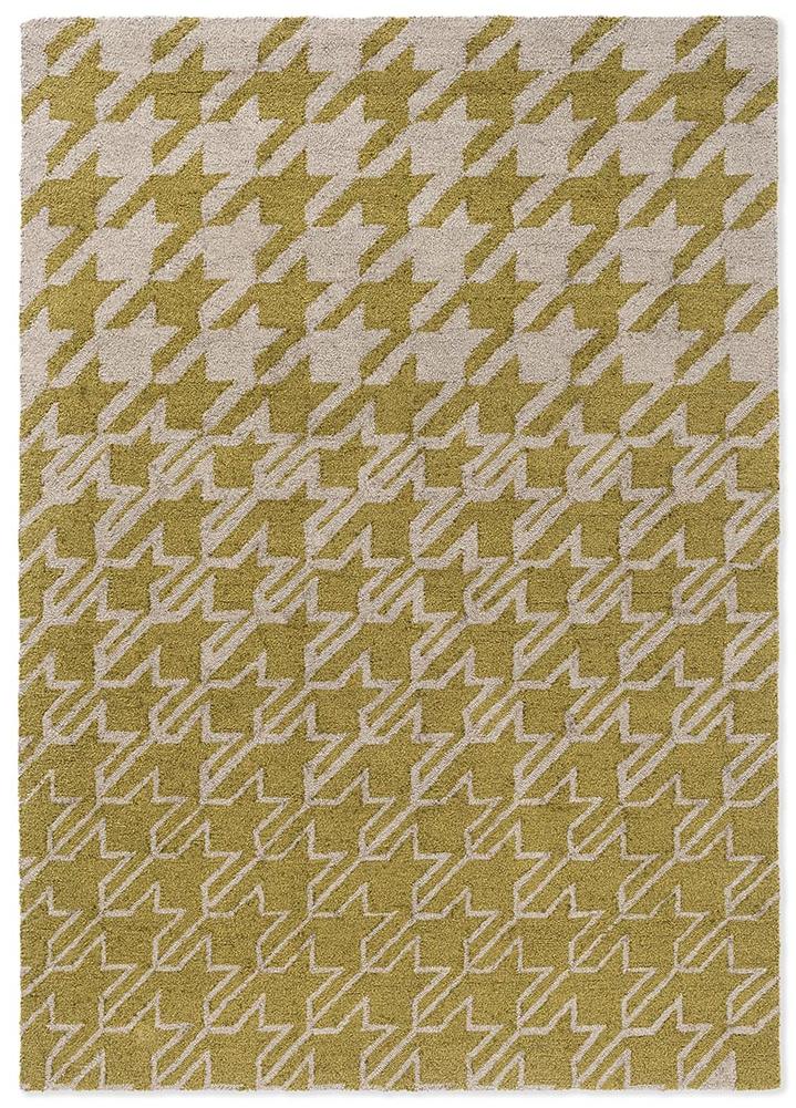 Houndstooth Mustard Outdoor Rug | Size: 250 × 350 cm