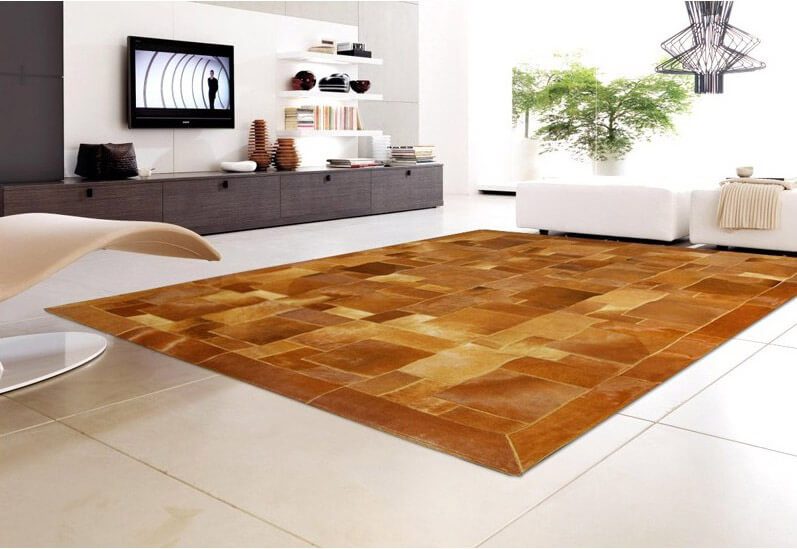 Puzzle Cowhide Rug | Size: 220 × 260 cm