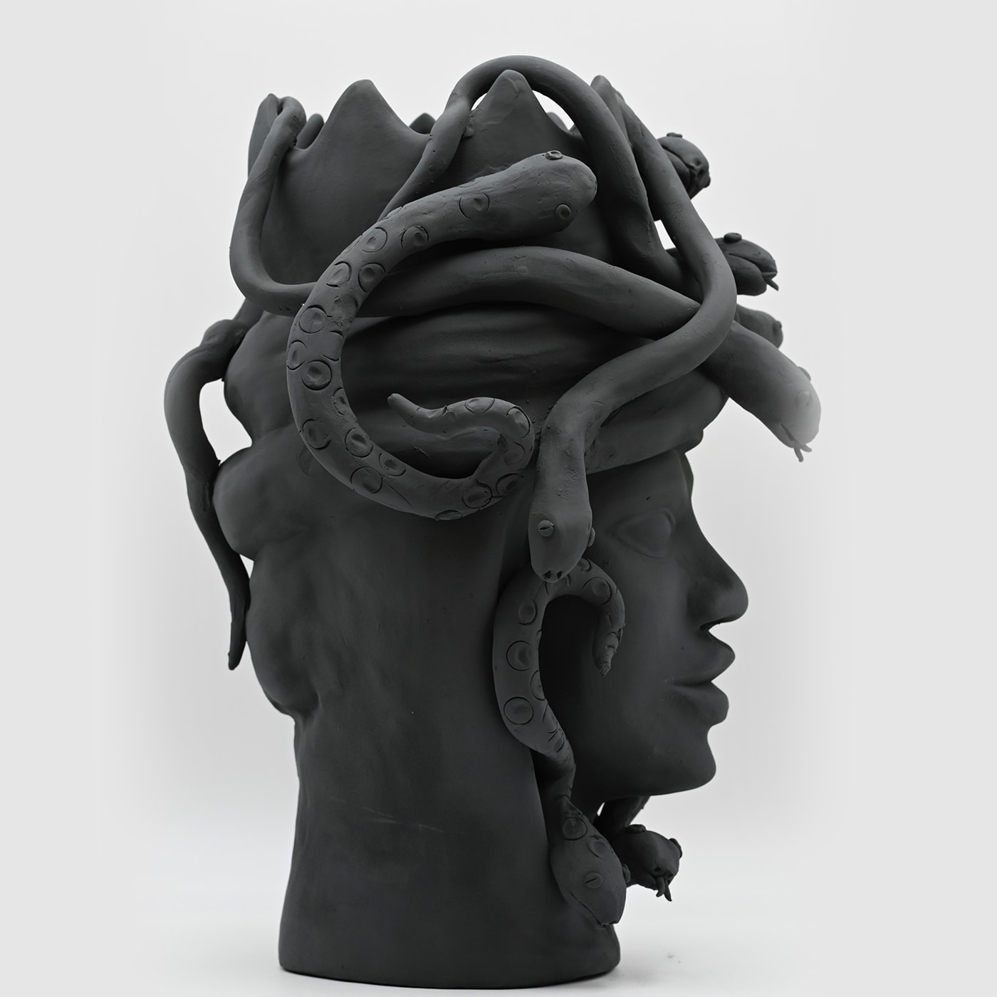 Moor's Head Dark Grey Sculpture