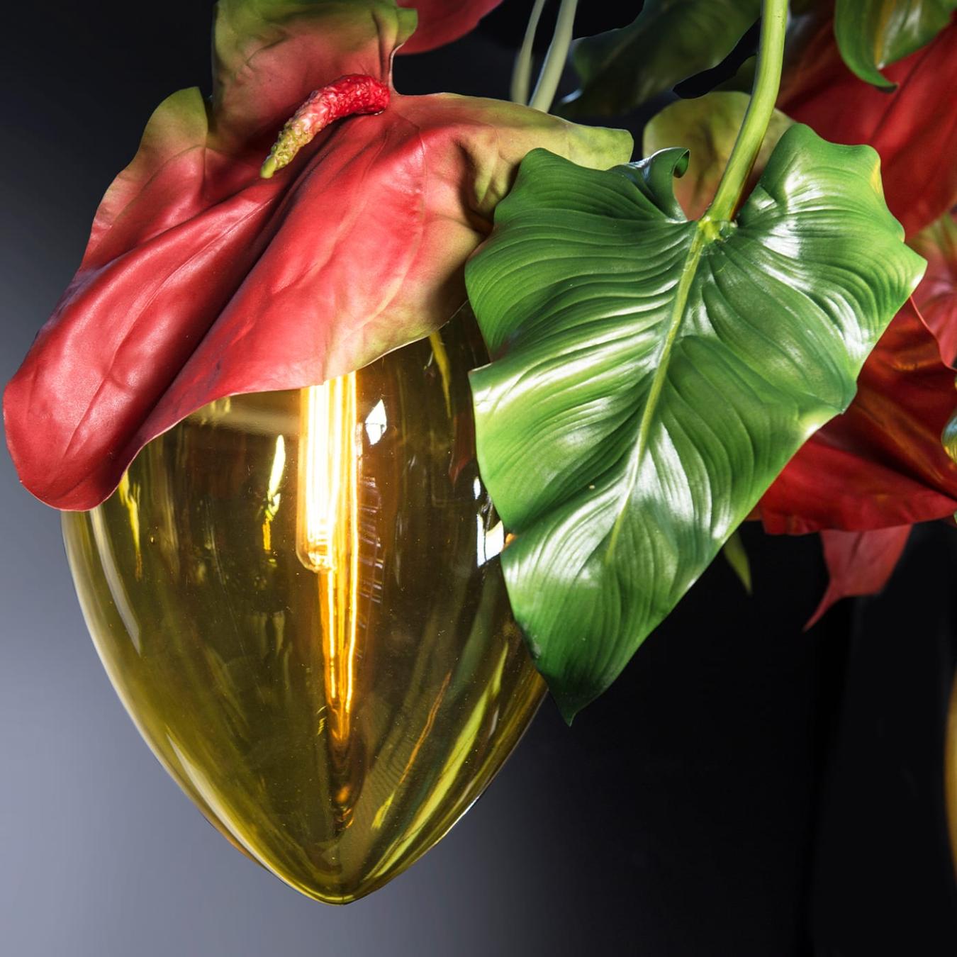 Anthurium Dark Artisan Chandelier