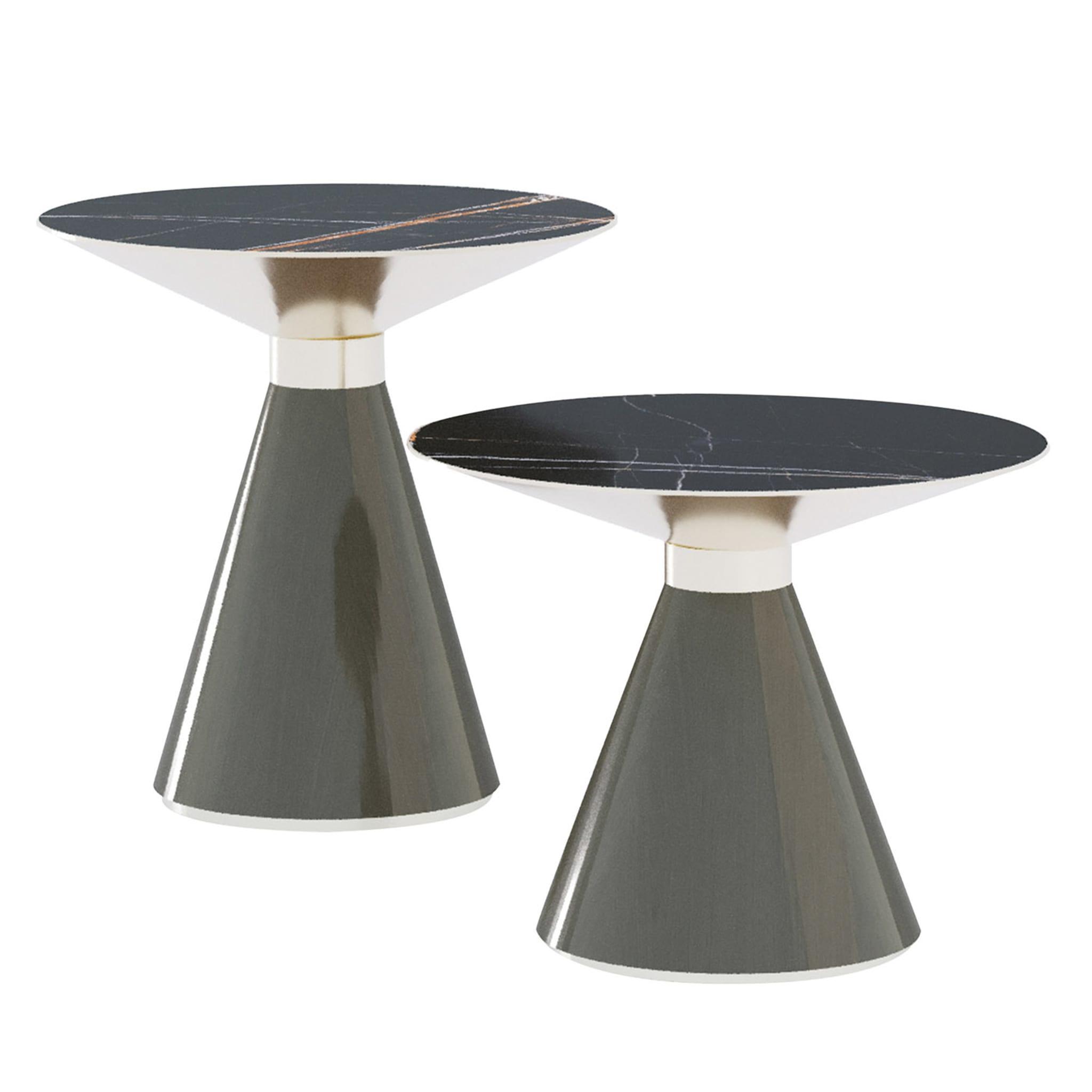 Crono Contemporary Side Table | Dimensions: Ø 50 × H 45 cm