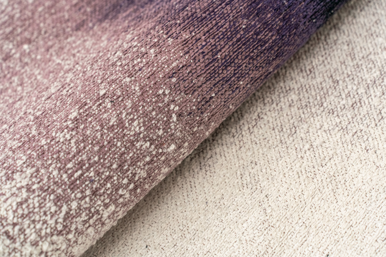 Drop Purple Smoke Belgian Designer Rug | Size: 100 × 140 cm