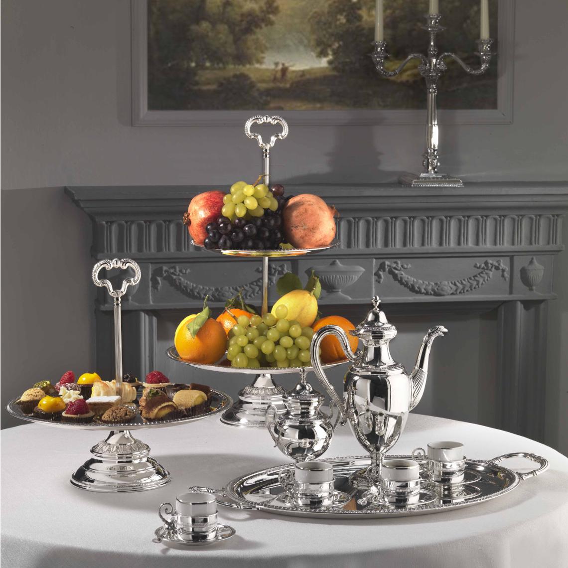 Octagonal Silver-Plated Candelabrum | Configuration: 5-Lights