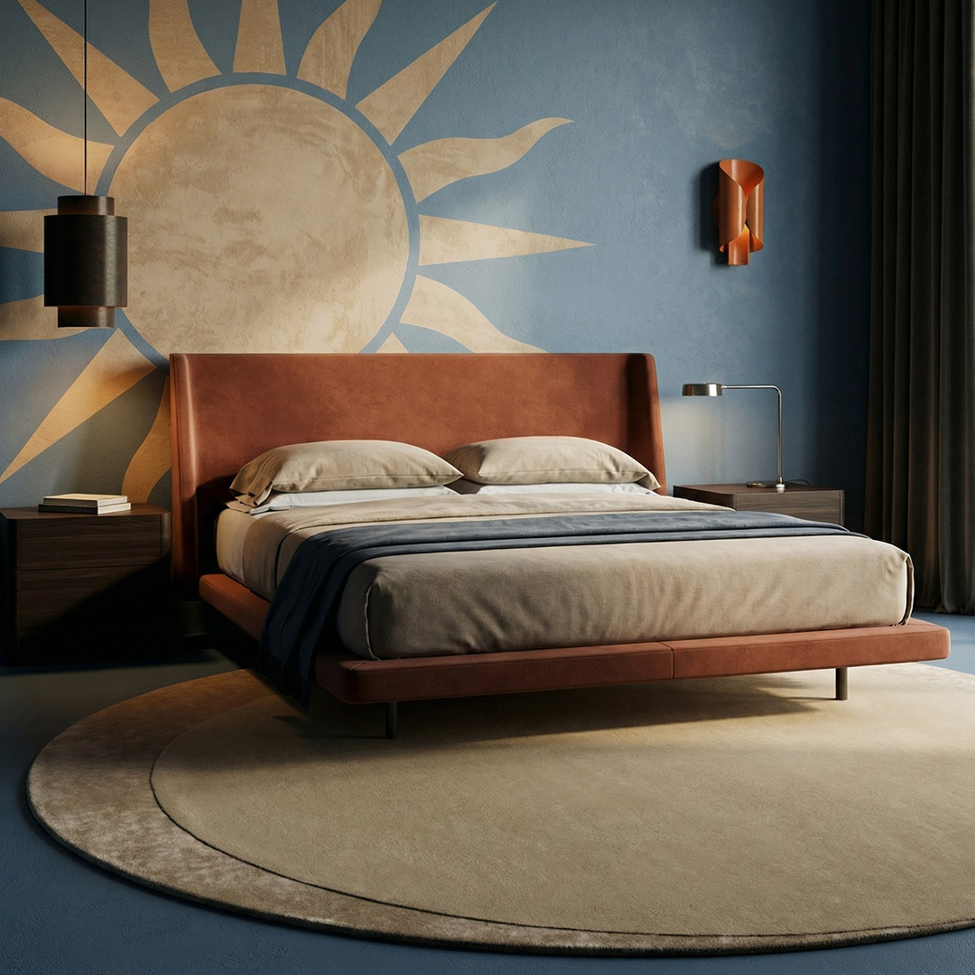 Luna Round Yellow Rug
