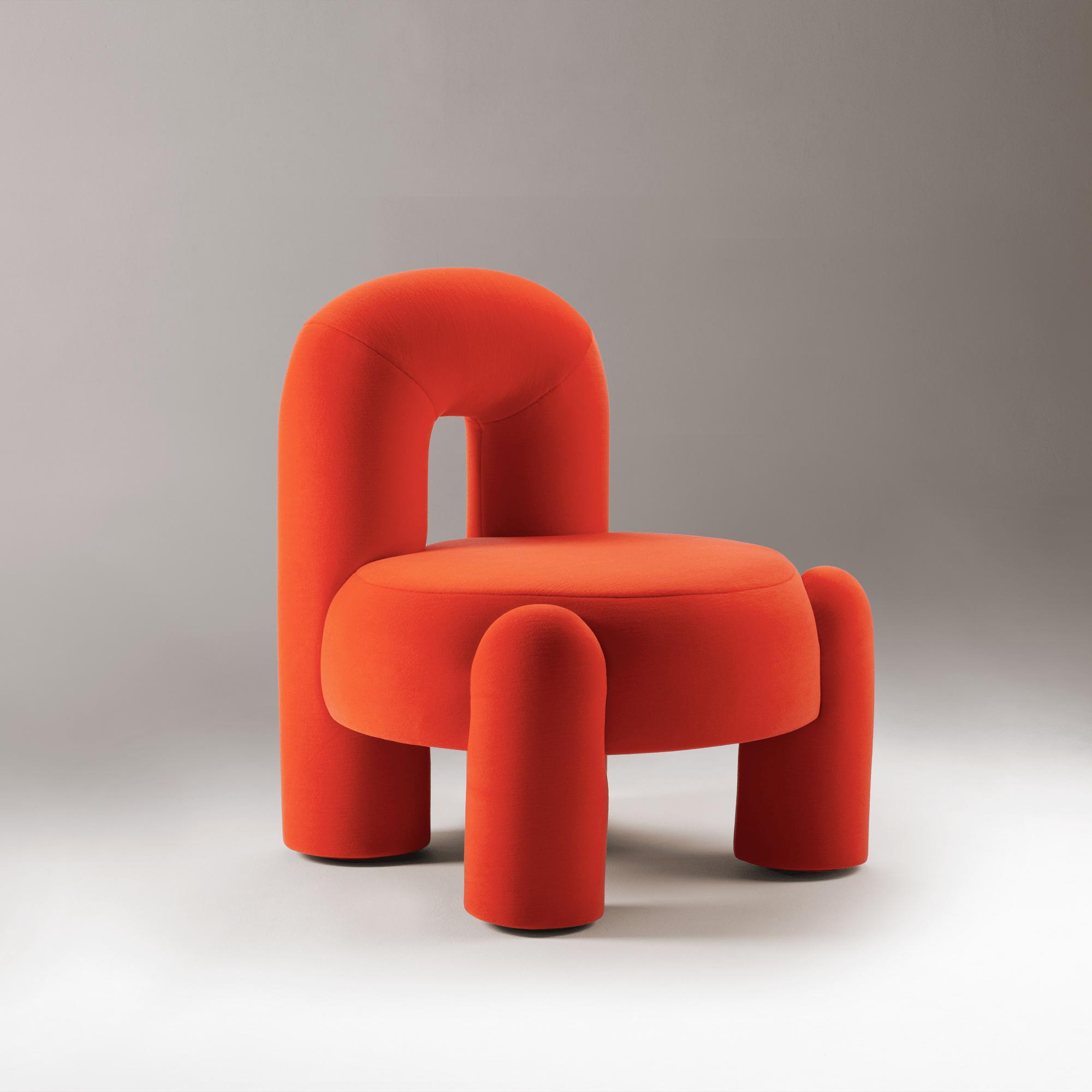 Marlon Modern Red Armchair