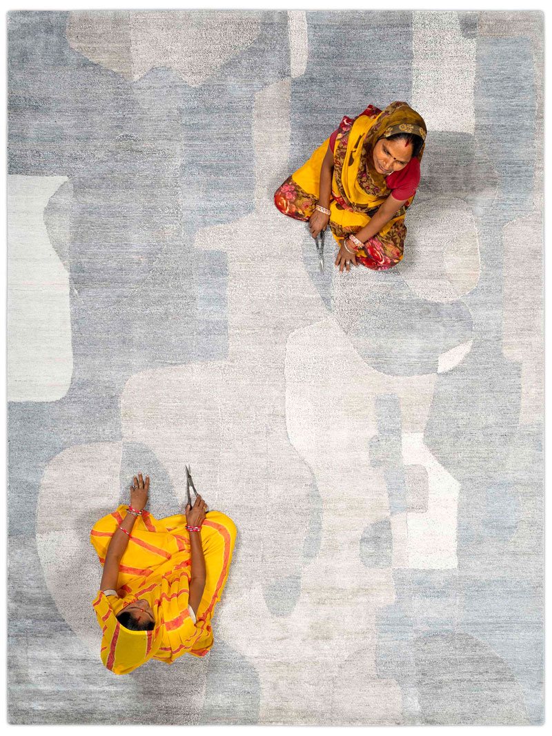 Snow Silver Rug