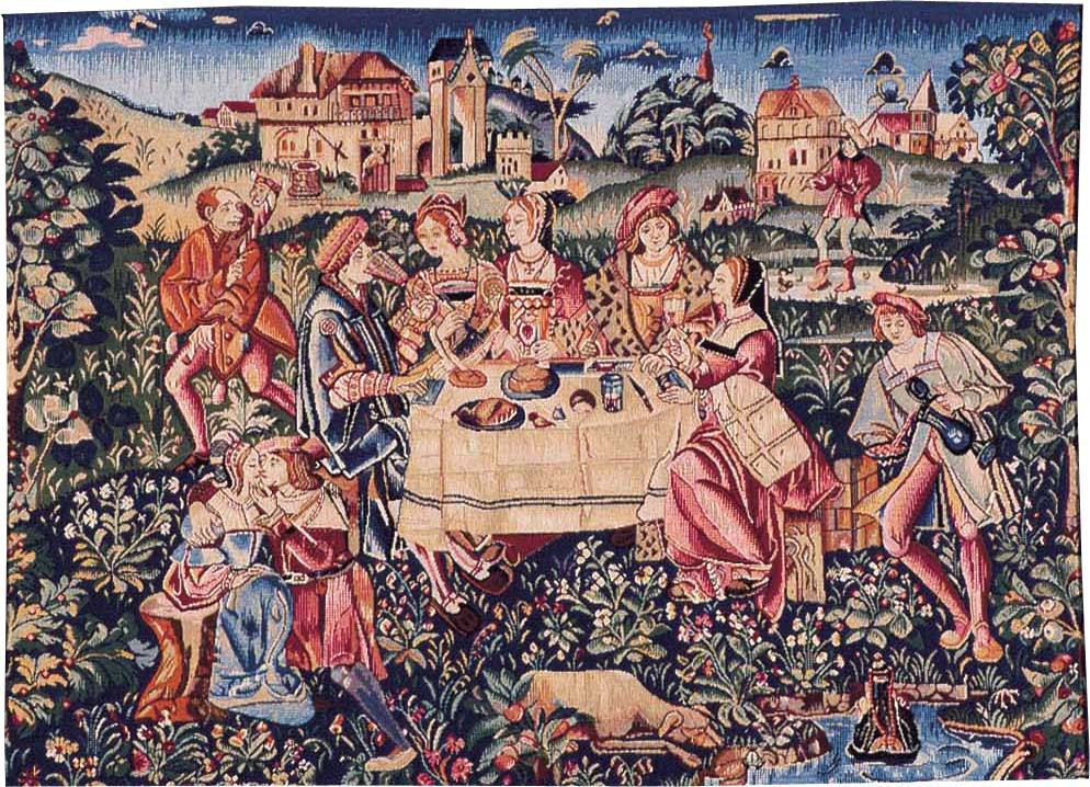سجادة جدارية «شاي بعد الظهر» | المقاس: 75 × 100 cm