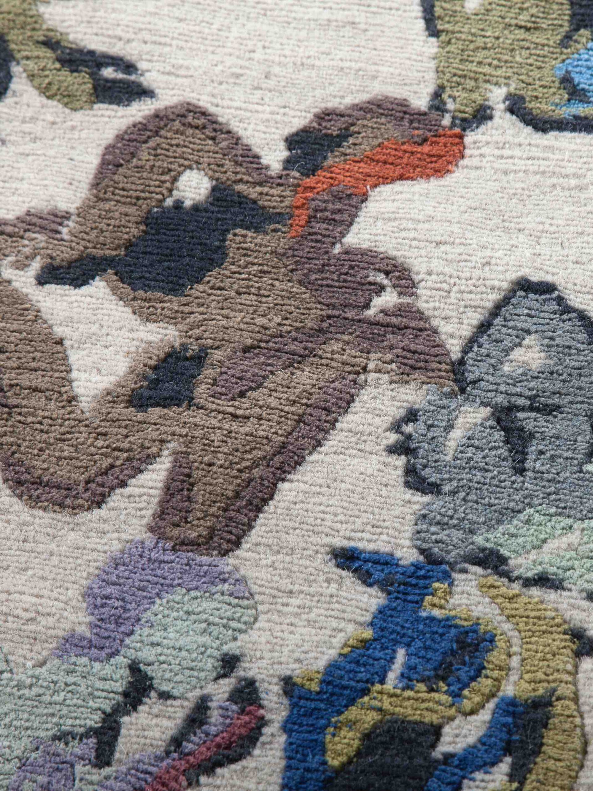 Human Circle Inferno Circle Rug