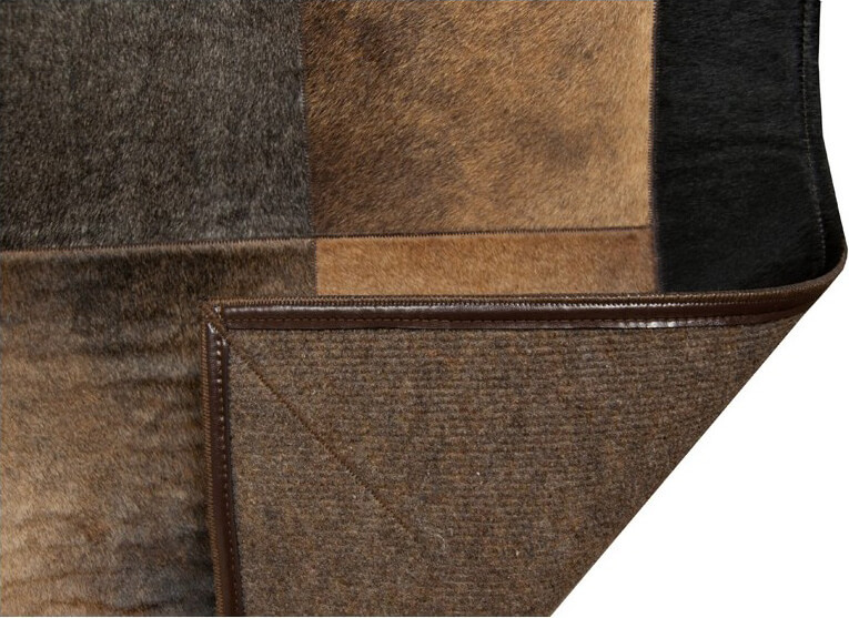 Tobaco Leaves Cowhide Rug | Size: 120 × 170 cm