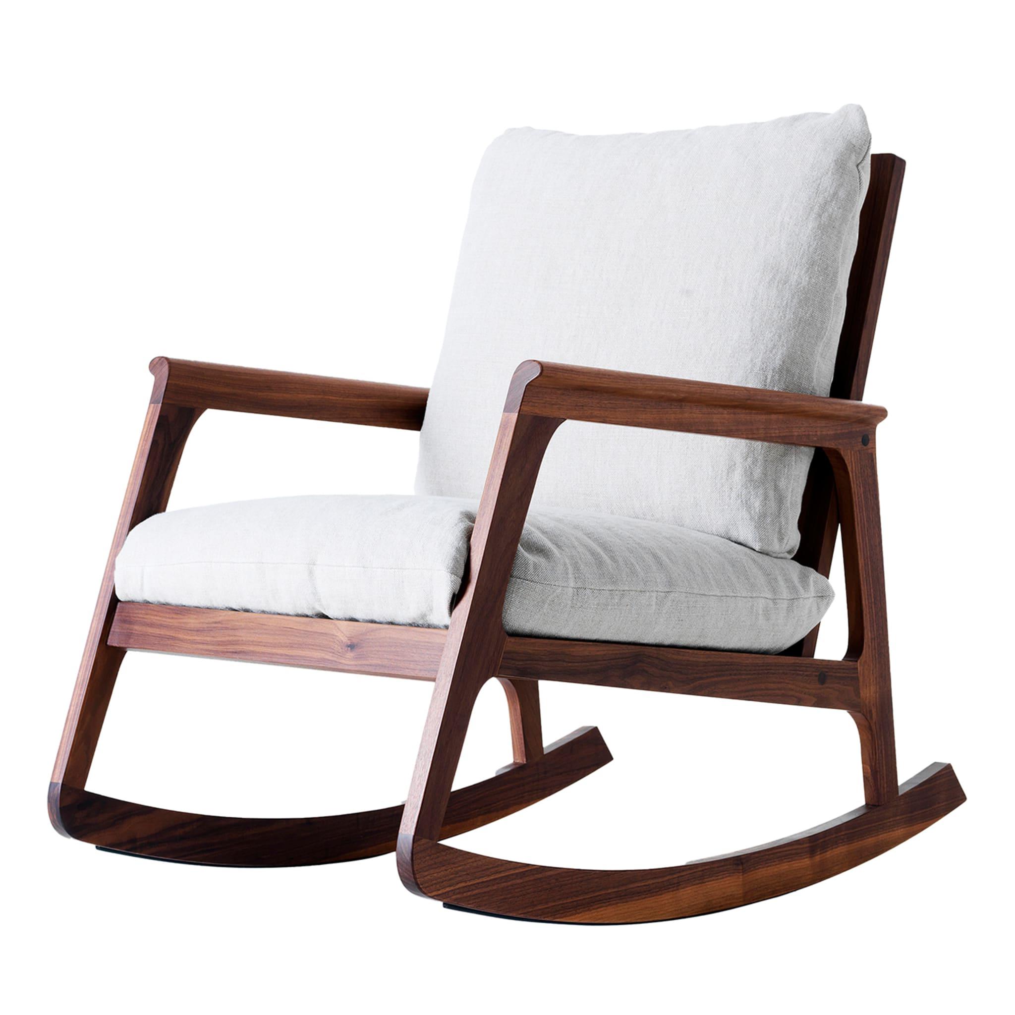 Momento Rocking Chair | Upholstery: Linen UNICO NF184 47