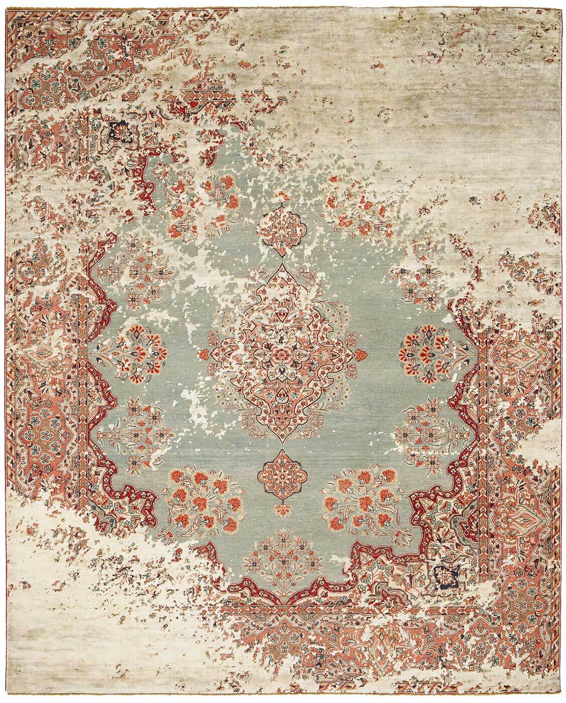 سجادة «كرمان روبسون ريفد سِلْك» | المقاس: 200 × 300 cm