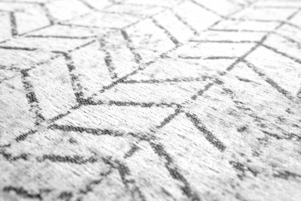 Black On White Rug | Size: 80 × 150 cm