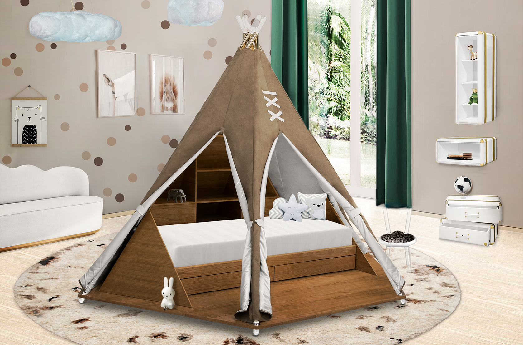 Tribal Hideout Bed
