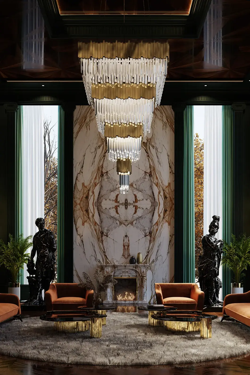 Imperial Square Chandelier