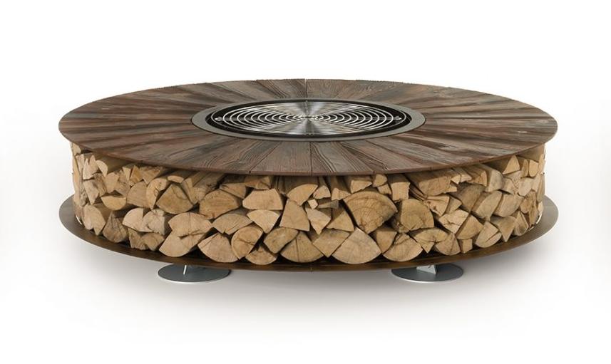 Zero Texture Fire Pit | Finishing: Iron Corten | Dimensions: Ø 150 cm