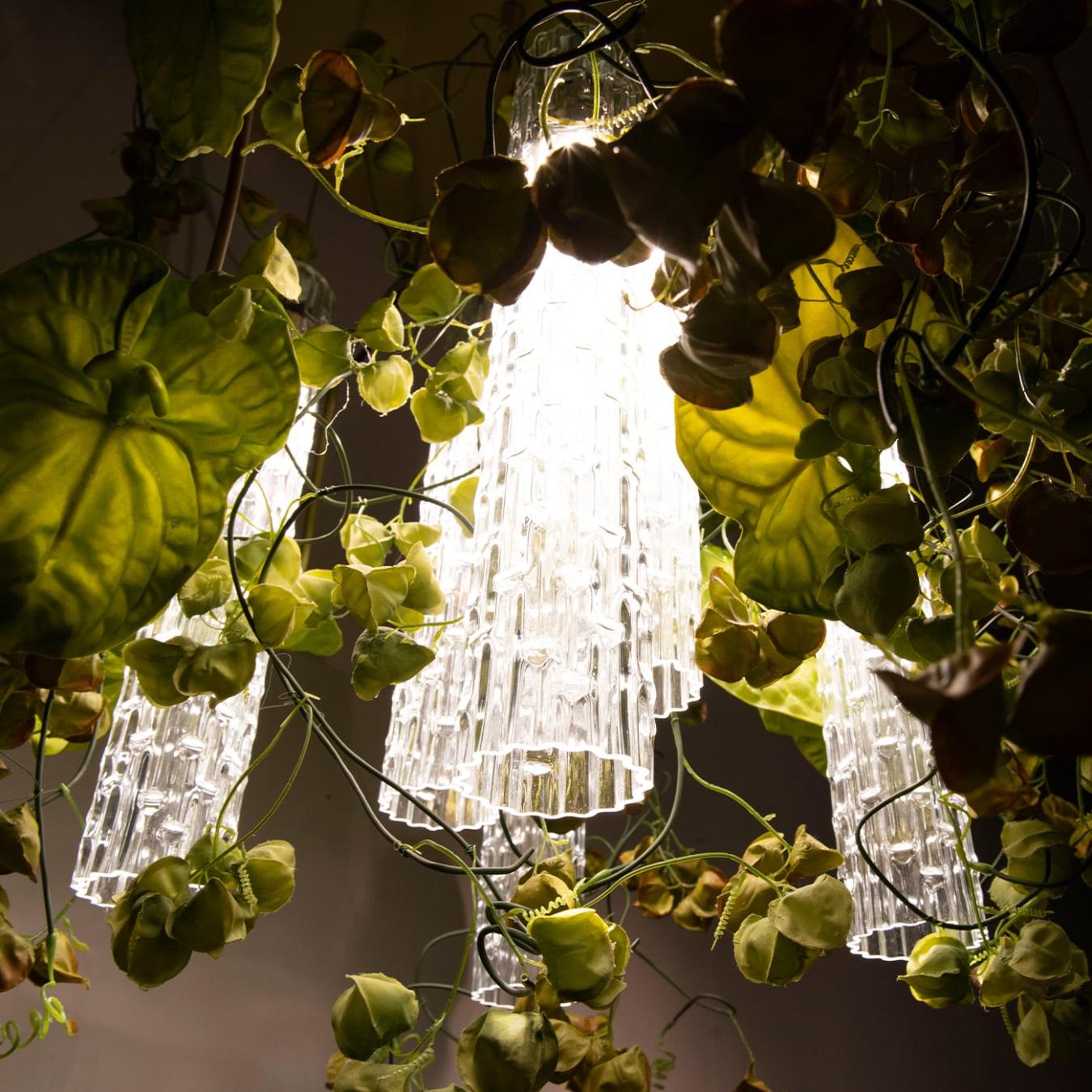 Physalis Anthurium Handcrafted Chandelier