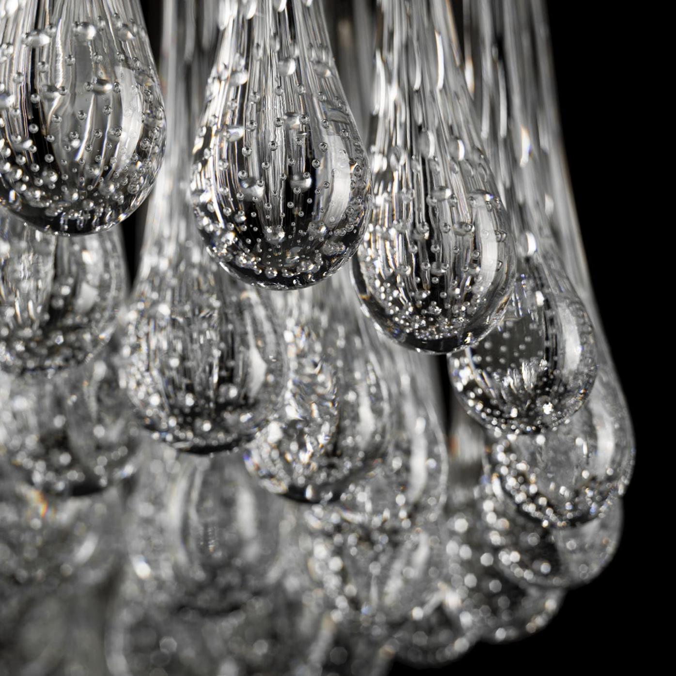 Round Venetian Bubble Glass Chandelier