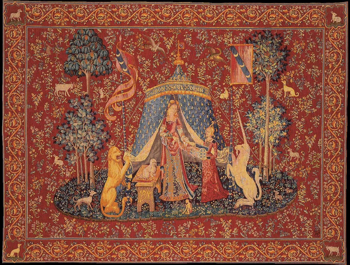 To My Only Desire Tapestry | Size: 110 × 150 cm
