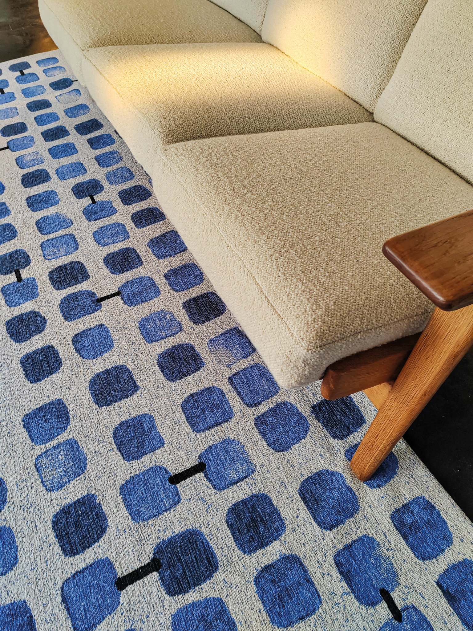 Amparo Blues Rug | Size: 80 × 150 cm
