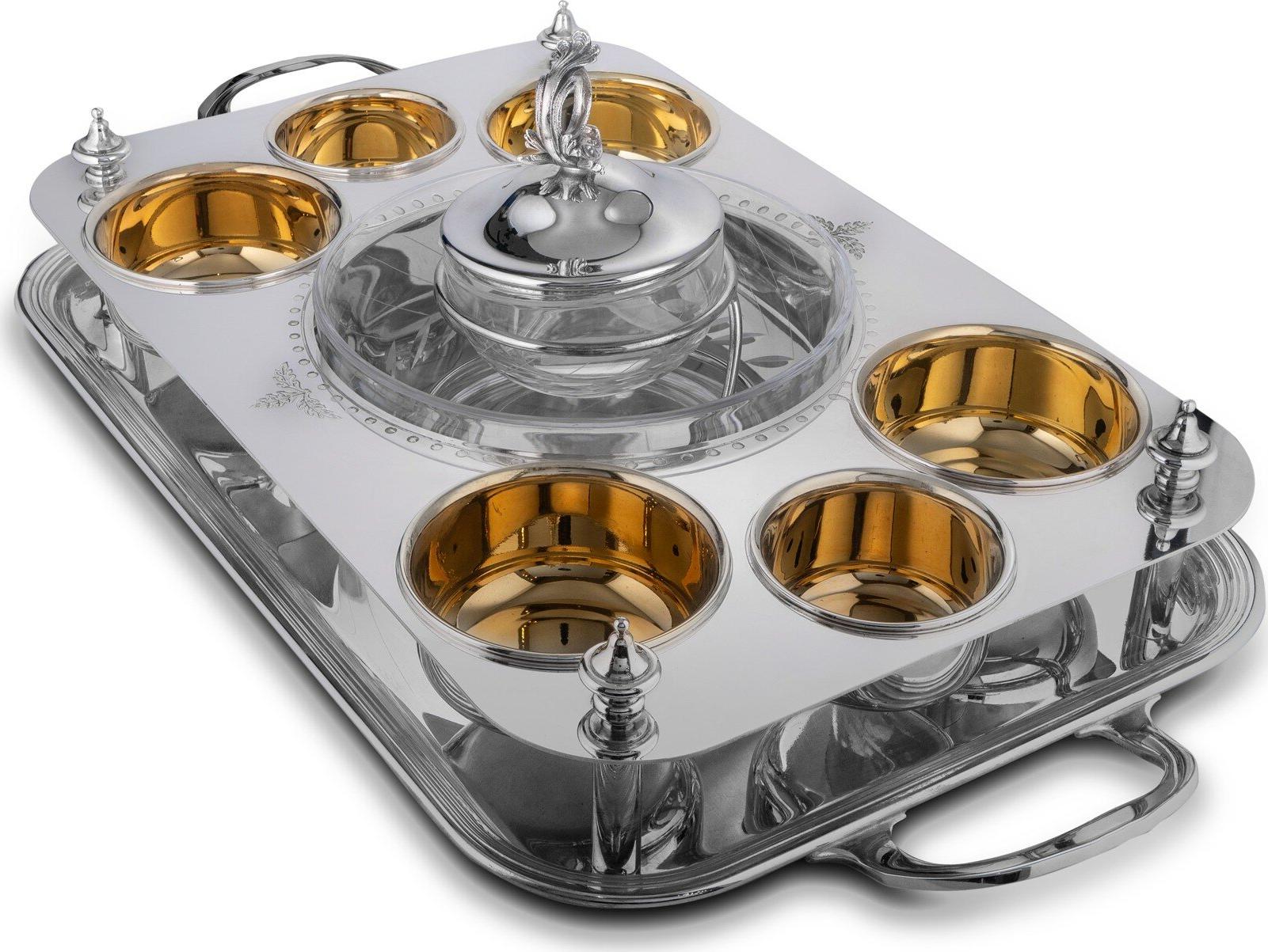 Silver-Plated Caviar Set