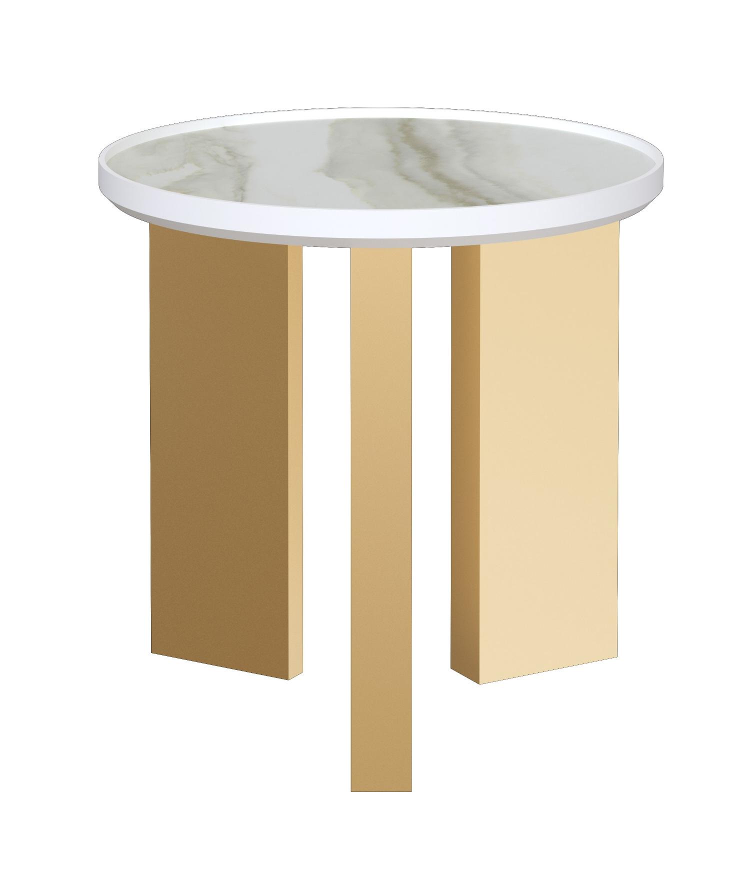 Vulcano Brass Side Table