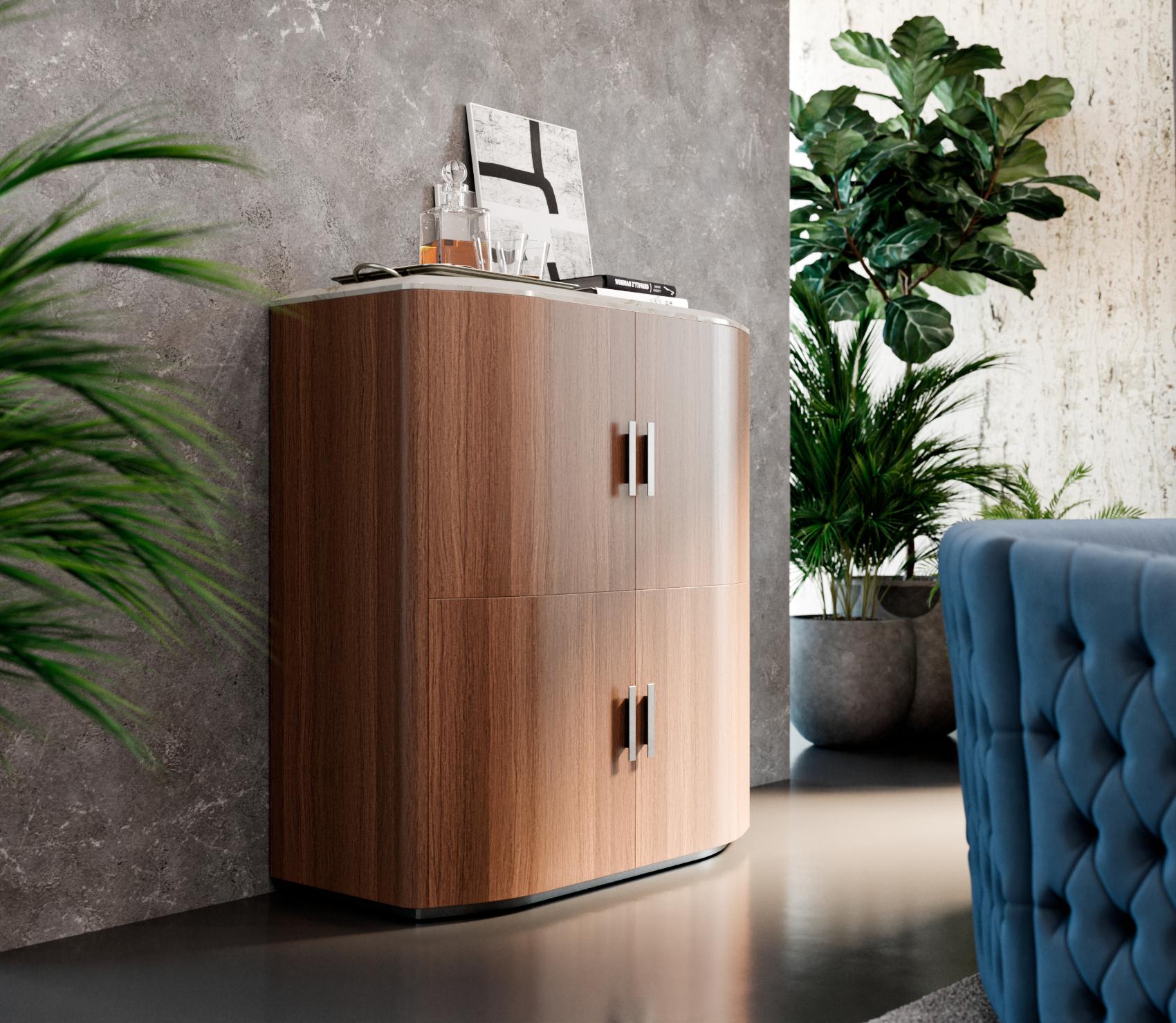 Mike Curved Artisan Sideboard