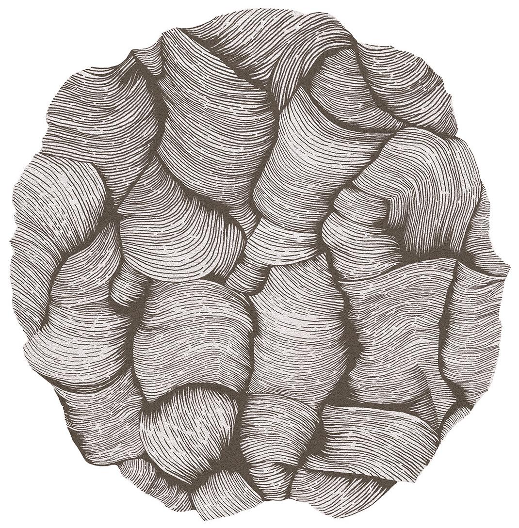 Round Taupe Rug | Size: Ø 250 cm Round Taupe Rug | Size: Ø 250 cm