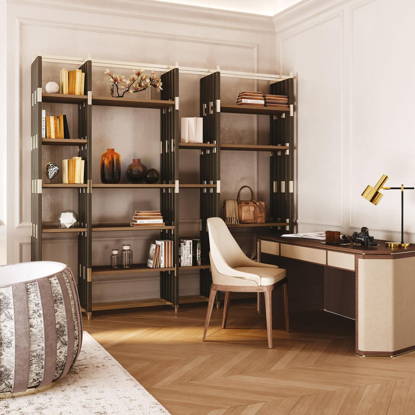 مكتبة «بونيا» | التكوين: C | التشطيب: Glossy Lacquered
