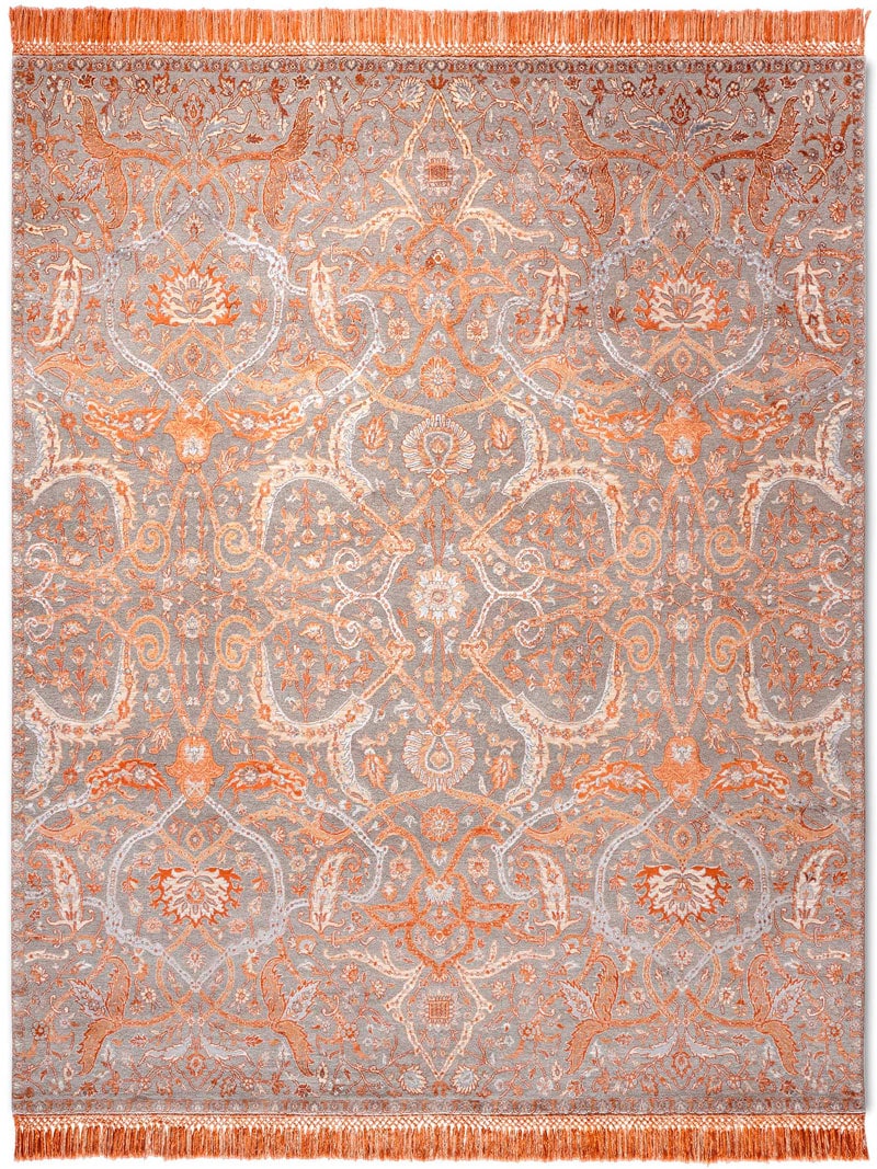 Heriz Copper Rug