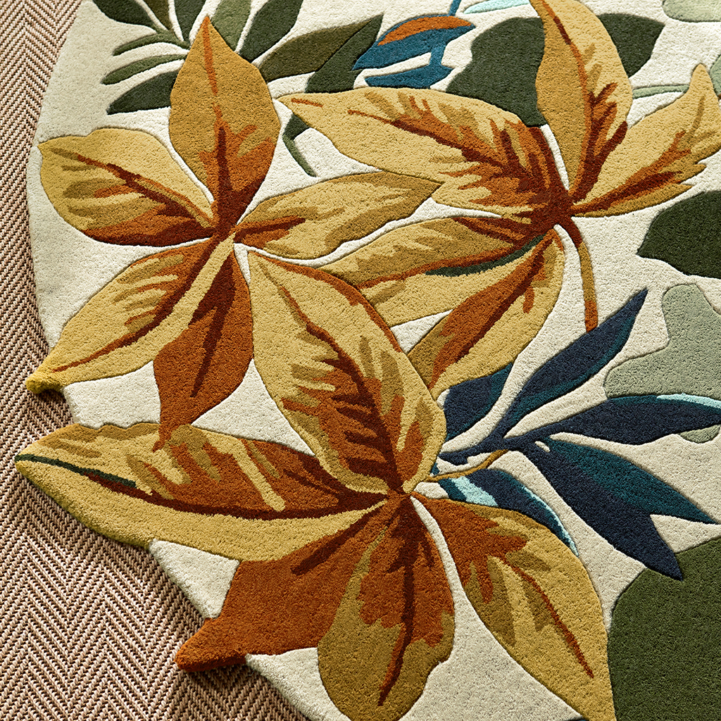 Robin's Wood Russet Round Rug | Size: Ø 200 cm