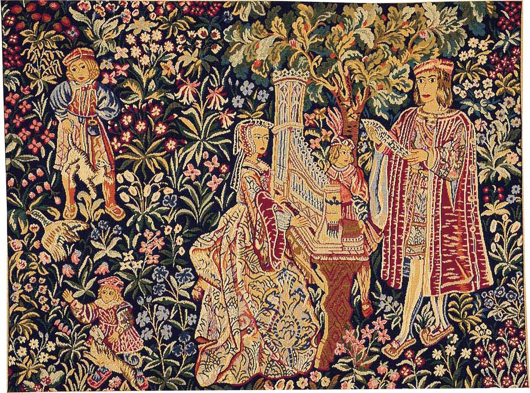 سجادة جدارية «سيدة مع الأرغن» | المقاس: 50 × 67 cm سجادة جدارية «سيدة مع الأرغن» | المقاس: 50 × 67 cm