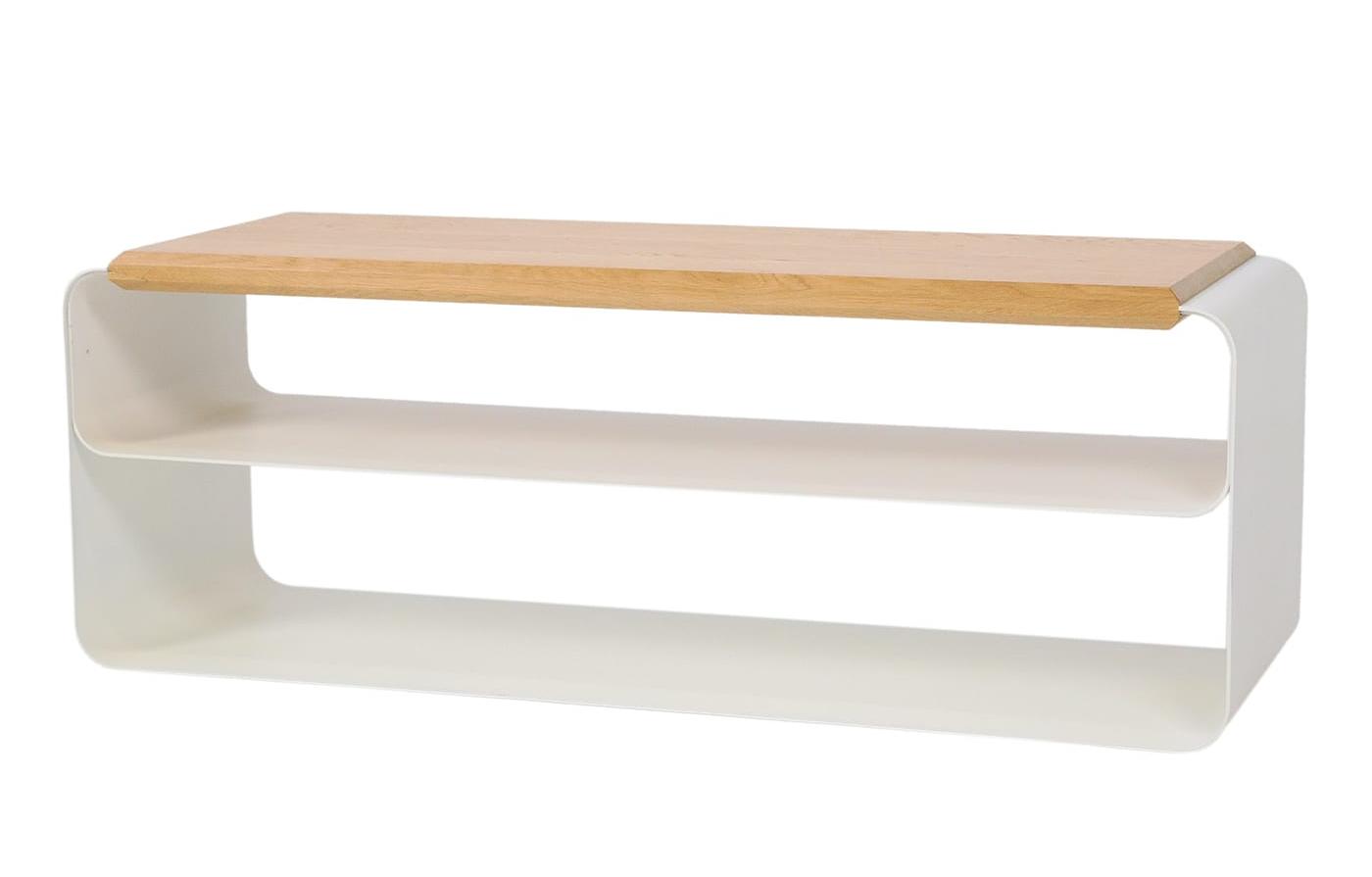 Contemporary Wood & Metal Bench