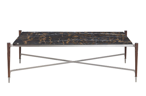 Coffee Table with Dark Marble Top