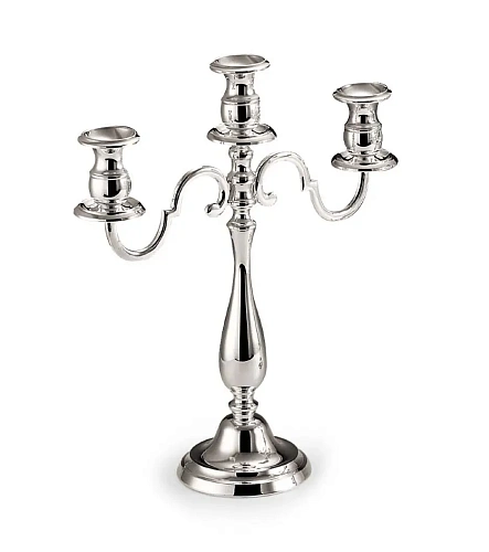 Three-Light Silver-Plated Candelabrum