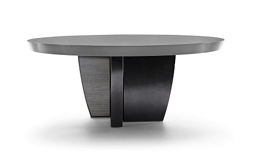 Metal & Wood Base Round Table