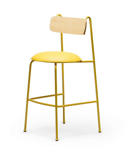 Lena Yellow Ash Bar Chair