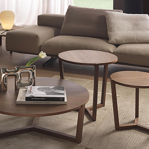 Denny Round Crafted Coffee Table