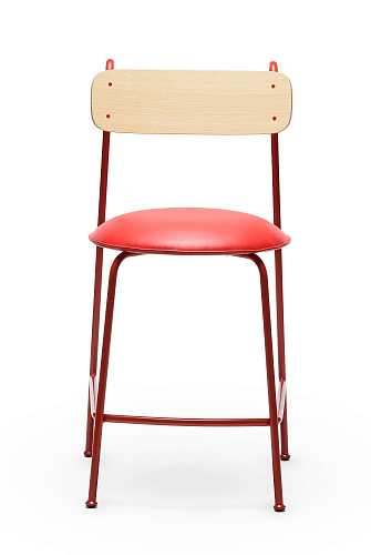 Lena Red Ash Bar Chair