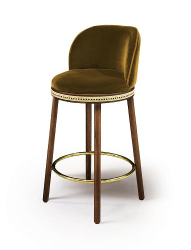 Alma Modern Brown Bar Stool