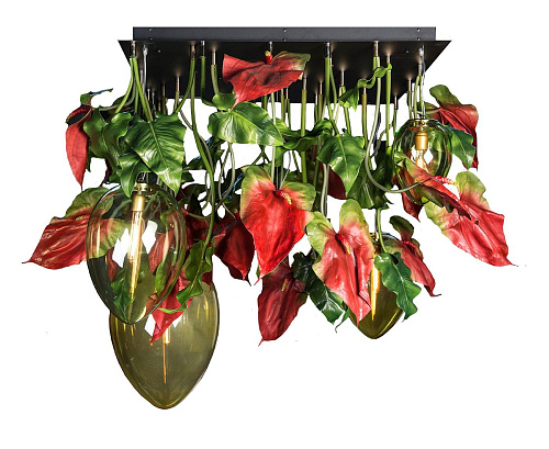 Anthurium Dark Artisan Chandelier