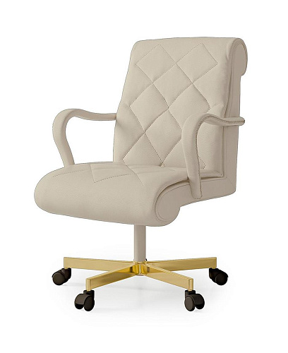 كرسي مكتب جلدي «سيكريت لوف» منخفض