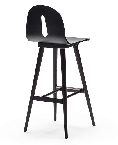 Gotham Woody Black Ash Bar Stool