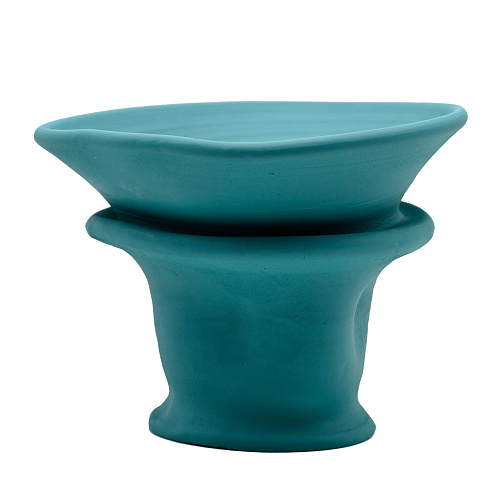 Turquoise Sculptured Vase