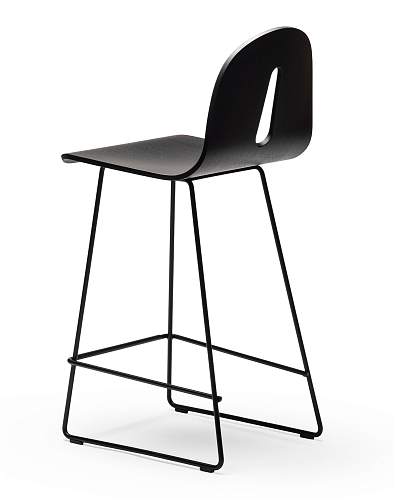 Gotham Woody Black Ash Bar Stool