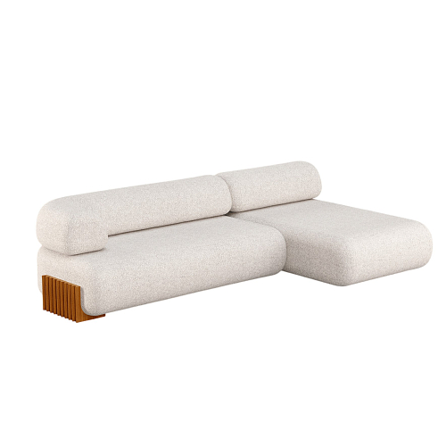 Carmel Wood Modular Crafted Sofa