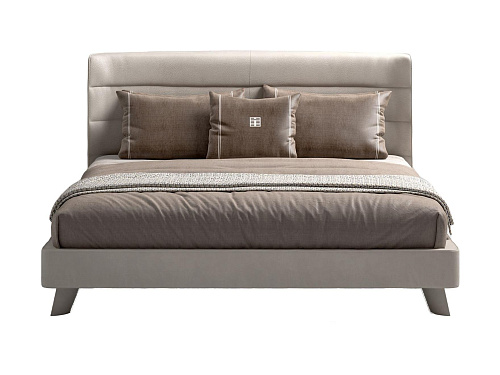 سرير بلوح رأس جلدي