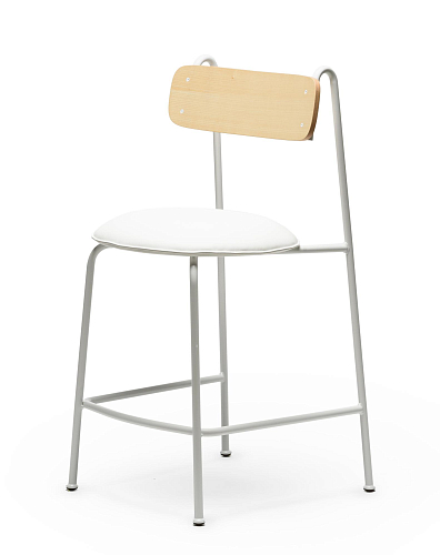 Lena White Ash Bar Chair