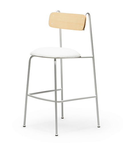 Lena White Ash Bar Chair