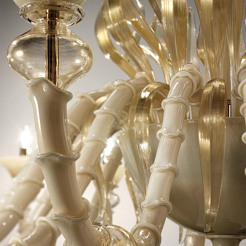 Golden Blown Murano Glass Classic Chandelier